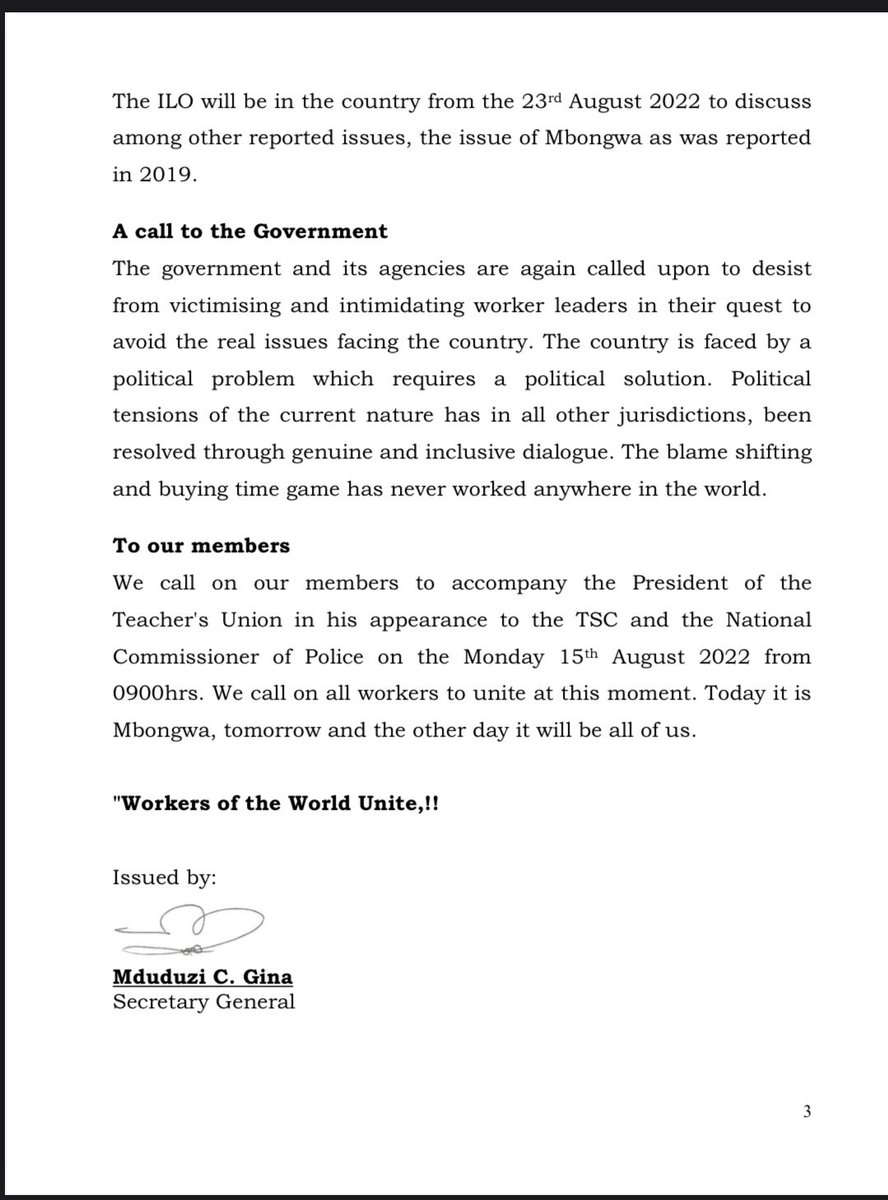 We stand with the SNAT President and all human rights defenders persecuted by the Government of #Swaziland. Let us meet in Mbabane at 9am this morning(15 August 2022)
#HandsOfMbongwa