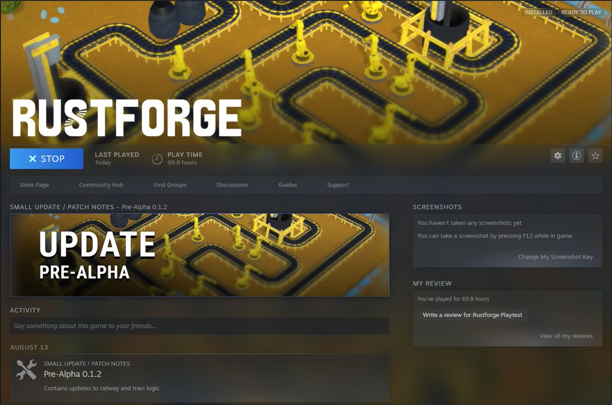 rustforgegame's tweet photo. Testing out #steamworks and rolling out updates just for fun. Because automation pipelines are magical! 🪄 #automation #pipeline #devops #steam #steampipe #update #prealpha #steampowered #steamdev #gamedev #indiedev #rustforge #workinprogress #closedtesting #internaltesting #game https://t.co/UEOBrXjqJ5