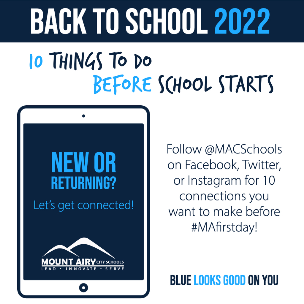 MACSchools's tweet image. #MAfirstday is coming and over the next two weeks, we will be sharing 10 connections you will want to make before school starts.

Visit bit.ly/BACK2MACS to get a jump start. ift.tt/2IYQCNT