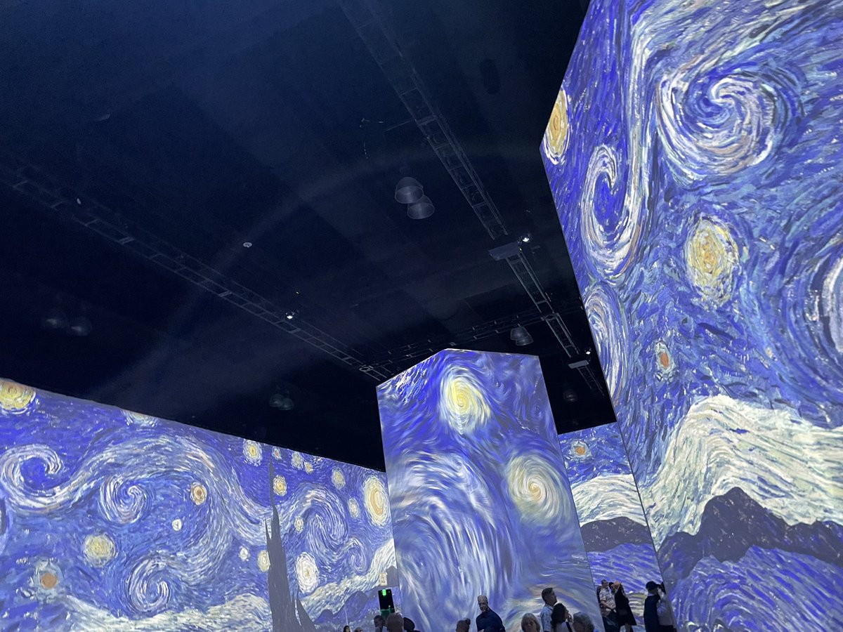 Went to the Van Gogh exhibit with my son today!Really awesome!! #vangogh #art