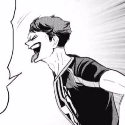 oikawa with his tongue out is just so special to me 