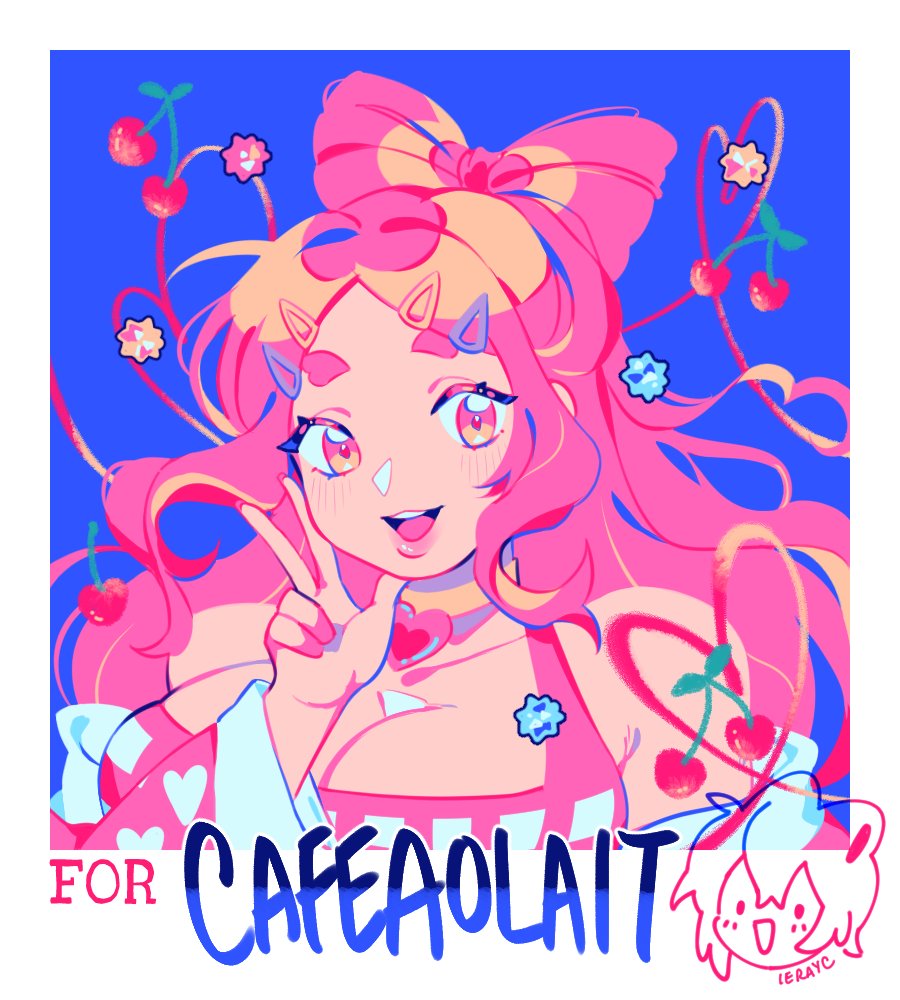 ierayc's tweet photo. flashbang for @cafeaolait!! thamk you for letting me draw such a cute character! 💗 https://t.co/ze9DcduXRk