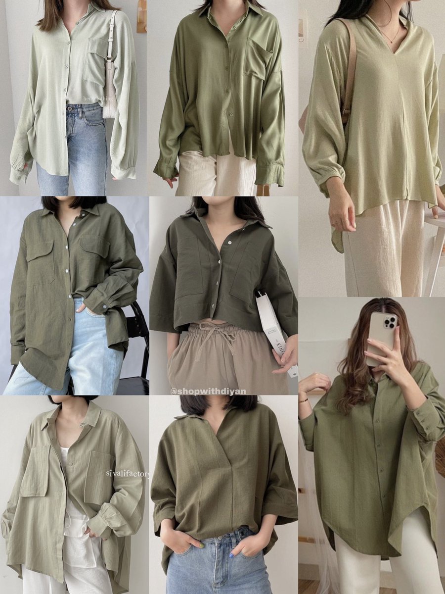 shopwithdiyan's tweet photo. Shades of green outfit ideas 💡 

— A thread https://t.co/yHrOIlLwiM