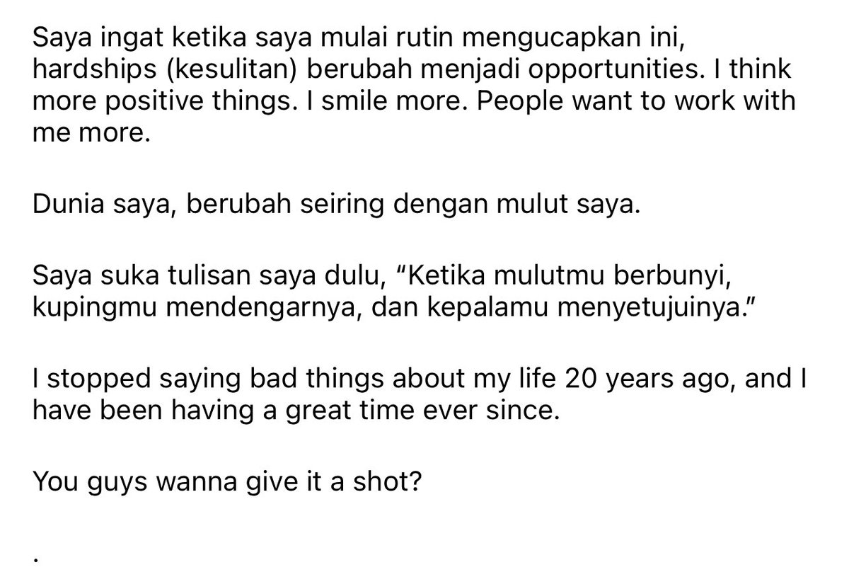 Hati-hati kalau bicara.