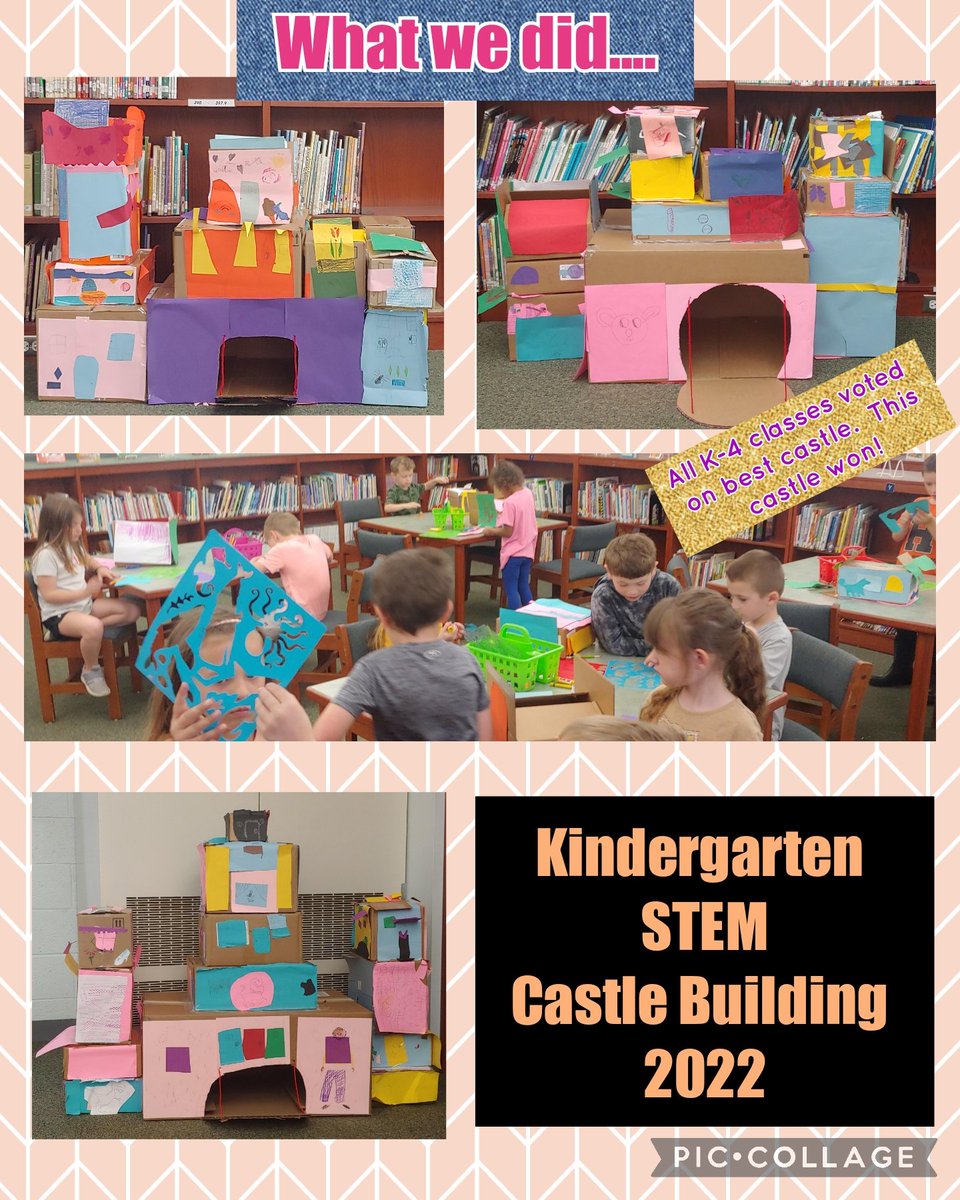AngelaBurns0's tweet photo. 🚨Fun #STEMeducation🚨
❤️Last year each #kindergarten STEM class studied and made castles. They loved it!
🛠️They need more tools for designing.
💗Please support my #engineers by #clearthelist @Makedo @TMobile #JohnClearMyList @JohnLegere @amazon #STEM: https://t.co/pTEWkPoQ3C https://t.co/Yv61JiO6OB
