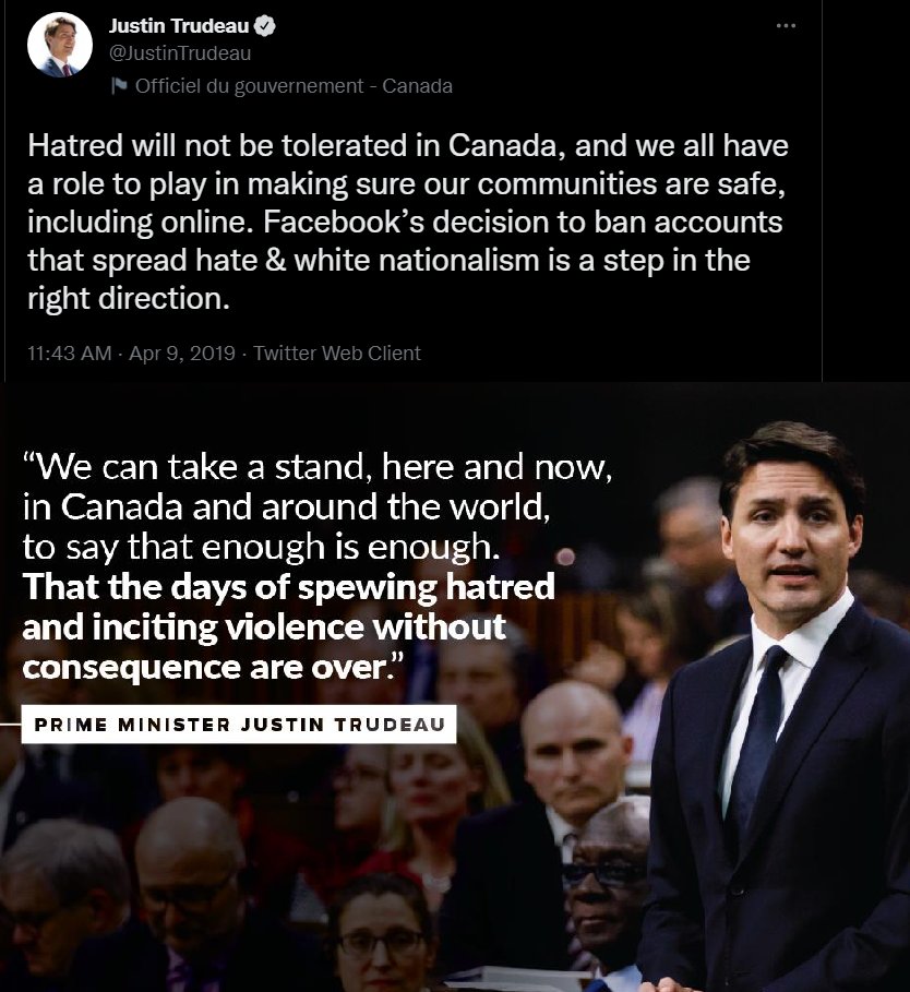 Mr_AIice's tweet photo. @JustinTrudeau Ah ha ha ha ha, ok, sure, you "support" freedom of expression, right. https://t.co/KYv2azD7yr