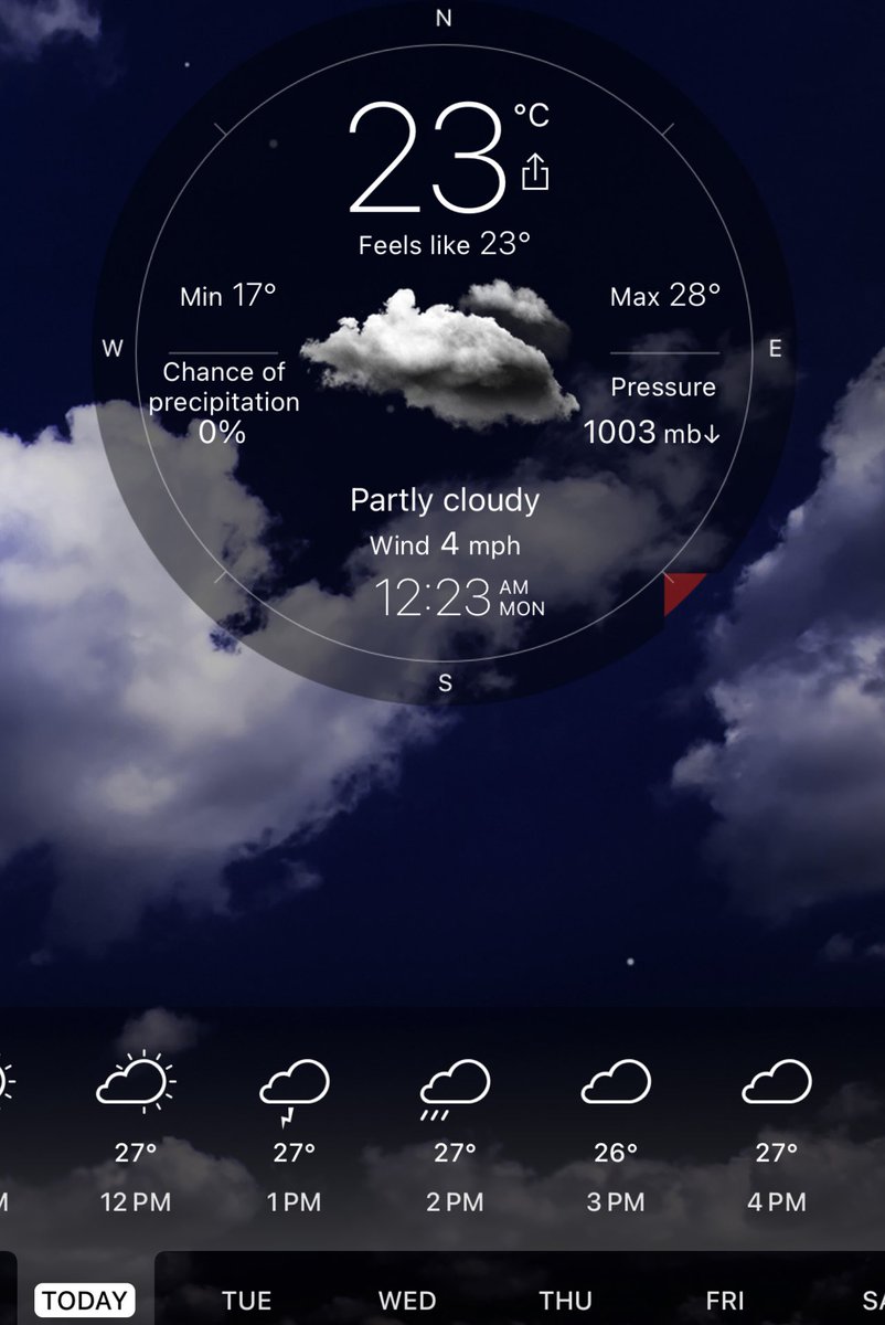 Now that’s more like it. 27C at 2pm Monday. Sunday it was 32C. At no little risk of belabouring the obvious, there’s a world of difference in those five degrees. Fingers crossed we’ve weathered it. walks.com