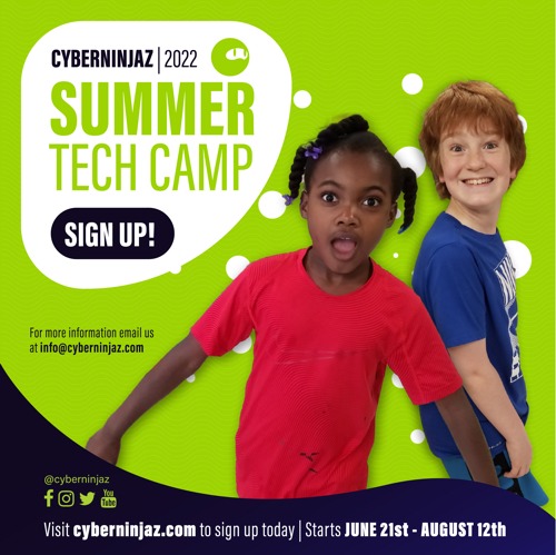 CNZ_Global's tweet photo. We have a few openings remaining at our summer camp in Potomac! 
From now until August 12th your young one can experience the chance to learn how to code their own videogame!
Ask about our 10% off special!

Click here to learn more:
https://t.co/o7joc0hnEI
#steam #education #camp https://t.co/PIupCKUJxd