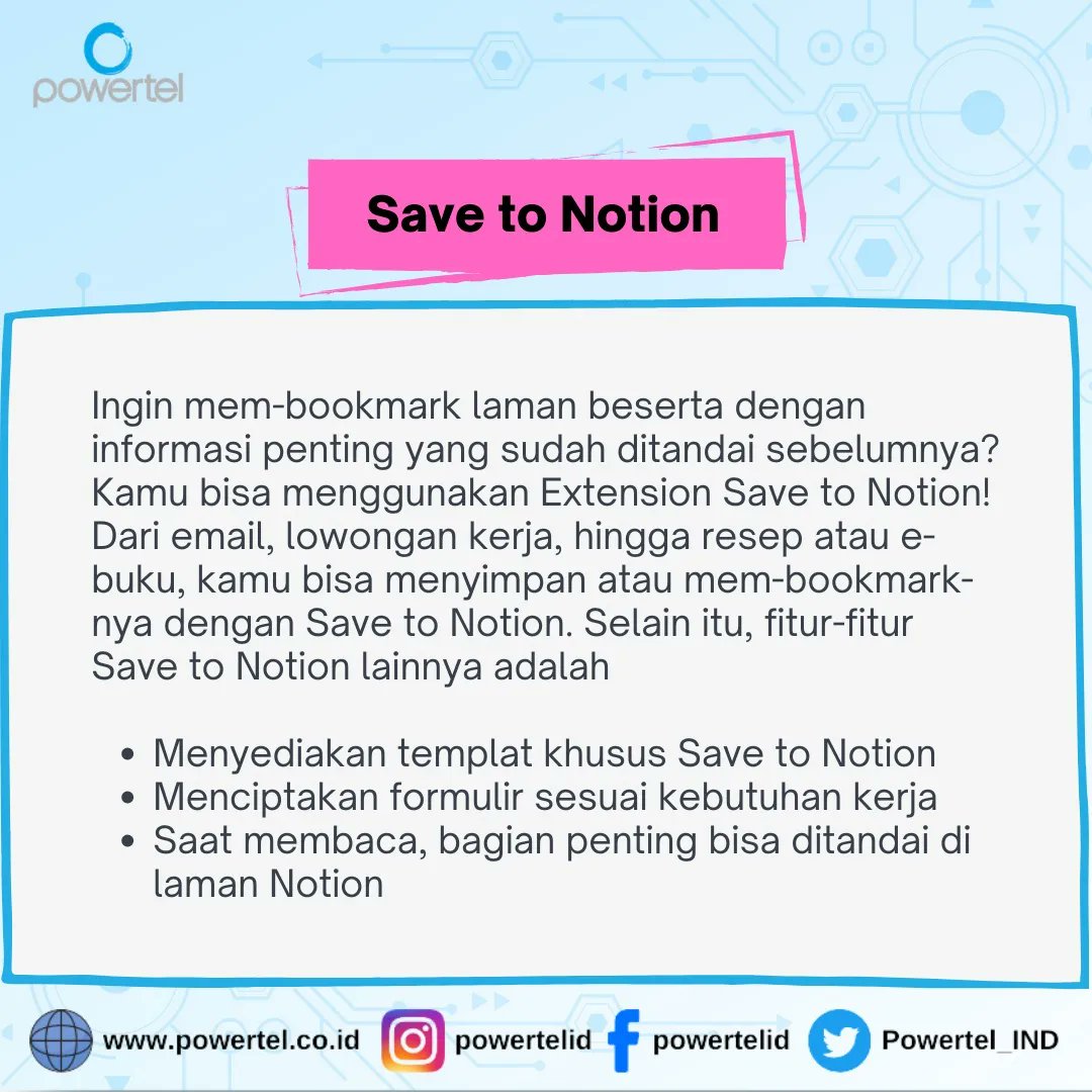Powertel_IND's tweet photo. Rekomendasi Extension Google Chrome supaya kamu makin produktif.

#infointernet #seputarinternet #googlechrome #chromeextension #googlechromeextension #googlechrometips #googlechromebrowser #browser #browseraddons #tipsproduktif #tipsproduktifitas #chromewebstore #powertelid https://t.co/GX6mRC5n4d