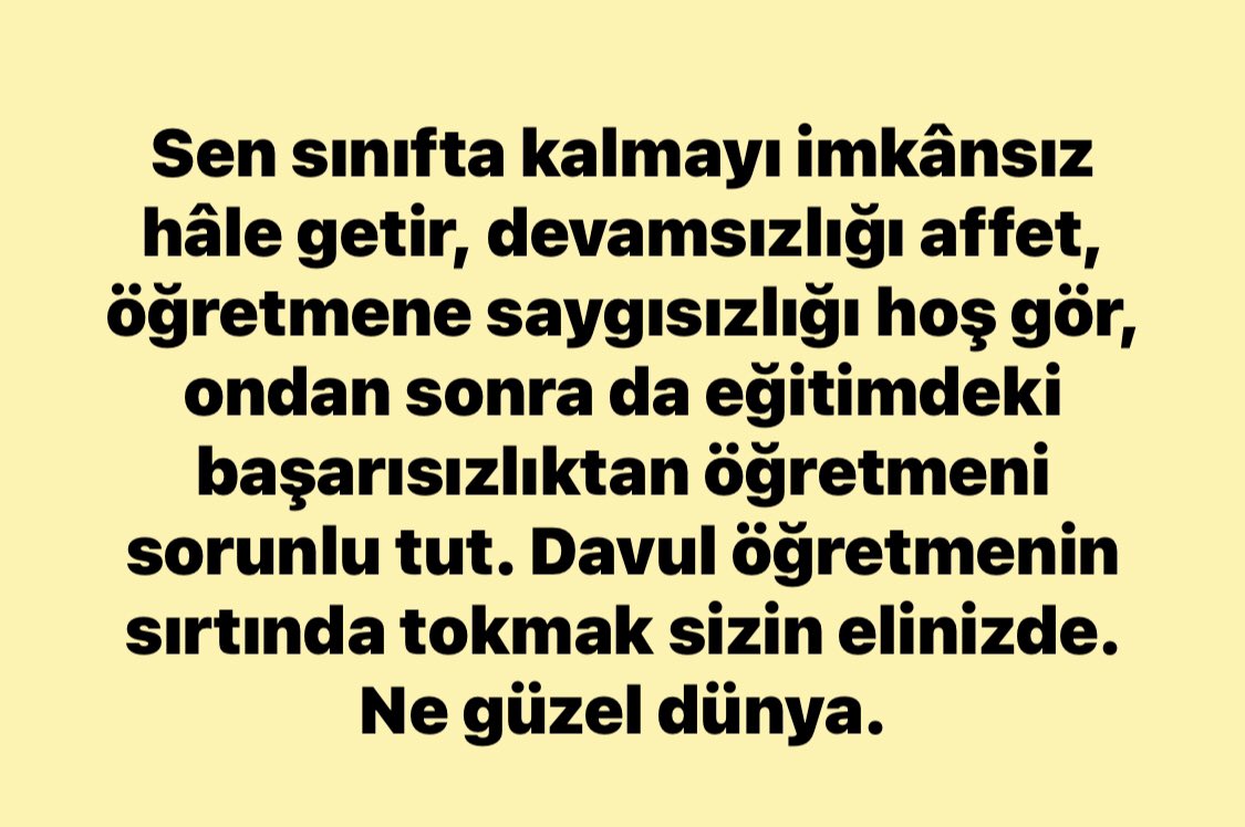 byozgurkalem's tweet photo. Davul öğretmenin sırtında tokmak sizin elinizde ne güzel dünya. #ogretmenlerayakta https://t.co/veU7EvuZxu