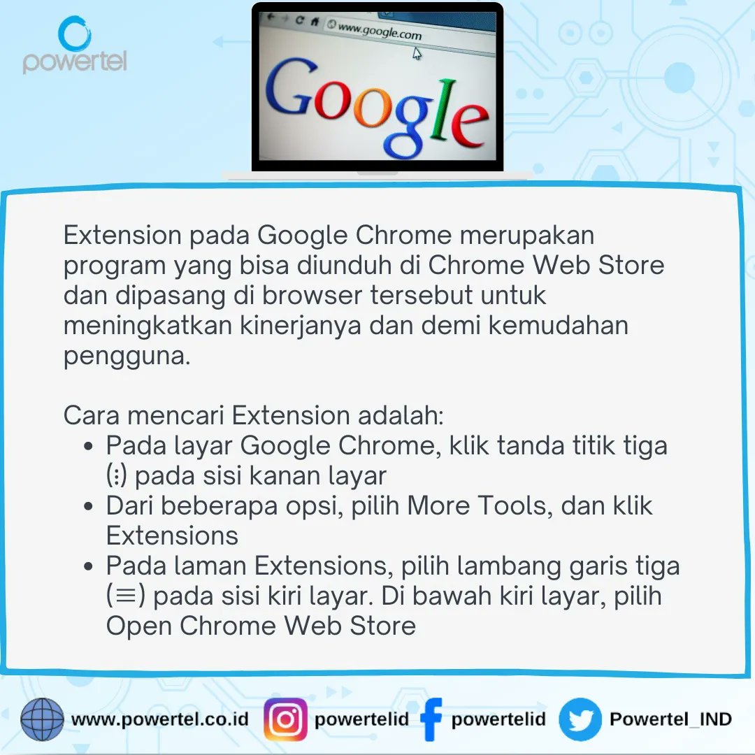 Powertel_IND's tweet photo. Rekomendasi Extension Google Chrome supaya kamu makin produktif.

#infointernet #seputarinternet #googlechrome #chromeextension #googlechromeextension #googlechrometips #googlechromebrowser #browser #browseraddons #tipsproduktif #tipsproduktifitas #chromewebstore #powertelid https://t.co/BCXNqxsxuE