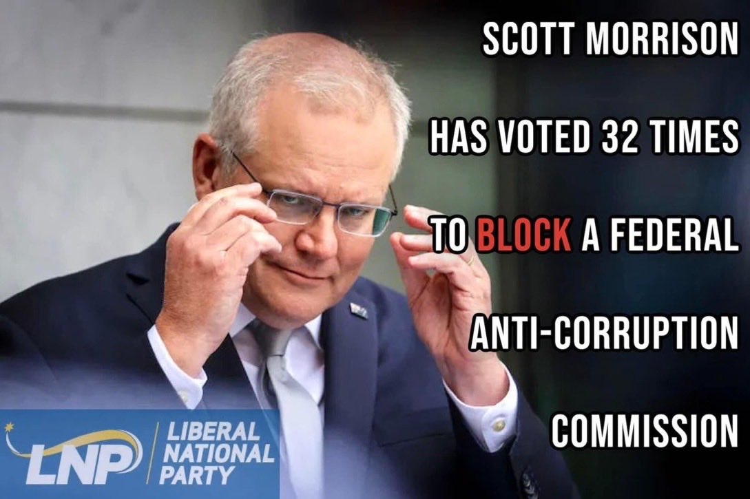 CaraMia200's tweet photo. RC into #MorrisonSh1tshow requrd.#Corruptn,beyond anything Aust has ever seen.Democracy guardrails didn’t contain determind crooked actions of #CultistOaf: Why delegate economy to #EnergyTsars during pandemic? Circmstncs of #ClimateDenialism? Millions to #Murdoch? Cults? #auspol https://t.co/cM9bOlQQvX