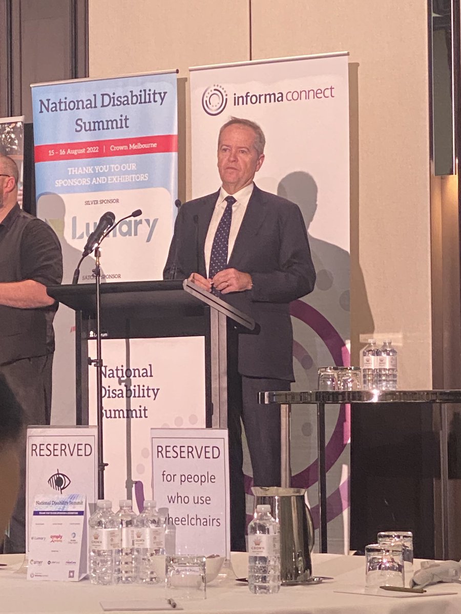 ATSAceo's tweet photo. Great to be at #disability22 in Melb today and hear @billshortenmp list his benchmarks for the #NDIS. Sadly, there are a lot to be improved. However, ensuring true co-design with #pwd is a good beginning. @DisabilityUNSW @advocacynsw @PDCNSW https://t.co/qJmUIq3mvH