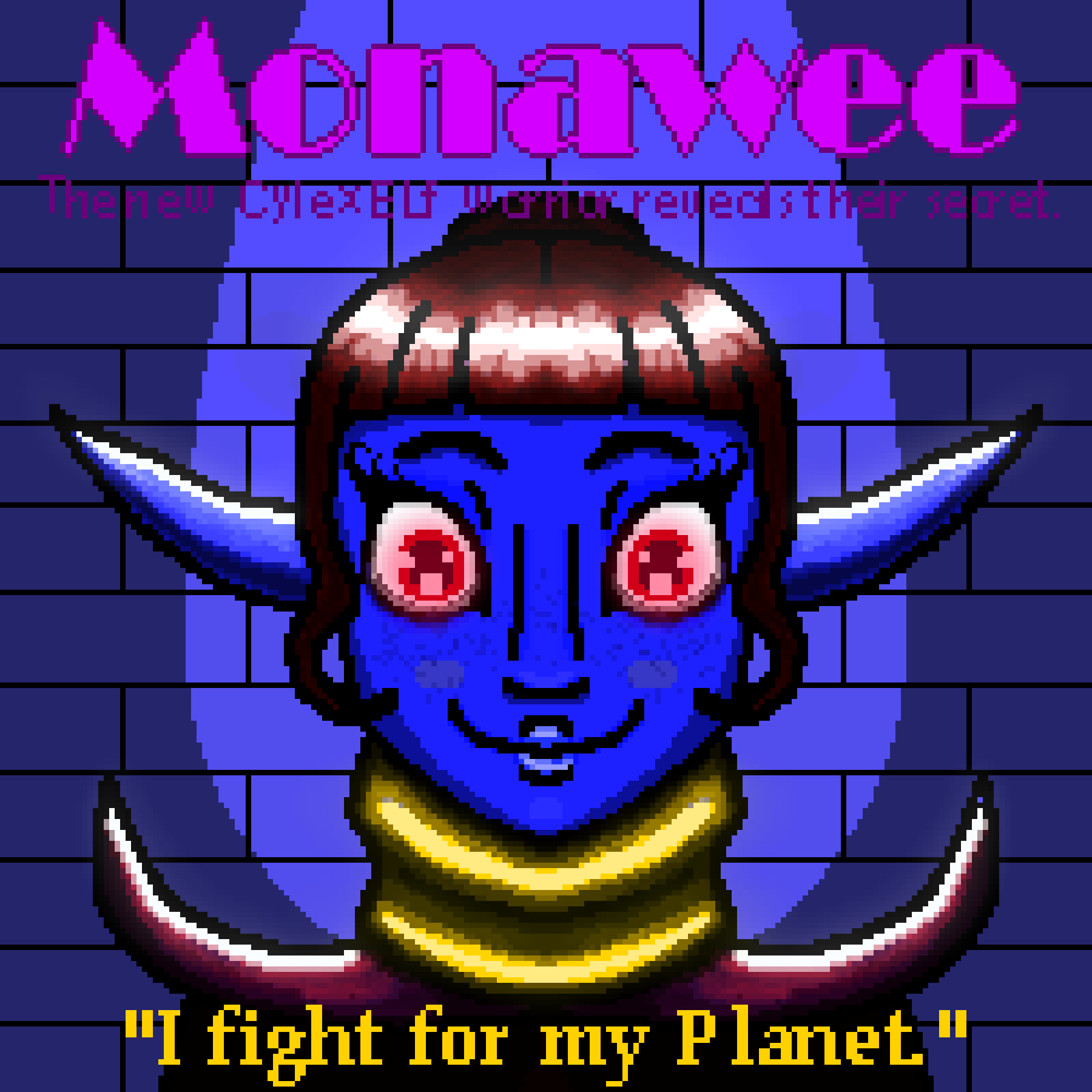 driokoweizz's tweet photo. 💫New DROP alert!🪐

This is Monawee😻 "I fight for my Planet."
⚠️PRICE: 0.02 $ETH!!! ~ $40

Learn more through the link below &amp; bio!
https://t.co/XbXuQ9IylK

#NFTCollection #NFTdrop #NFTfam #cheapNFTs #Ethereum #Aliens #NFT #pixelNFT https://t.co/J3vSRLeZII