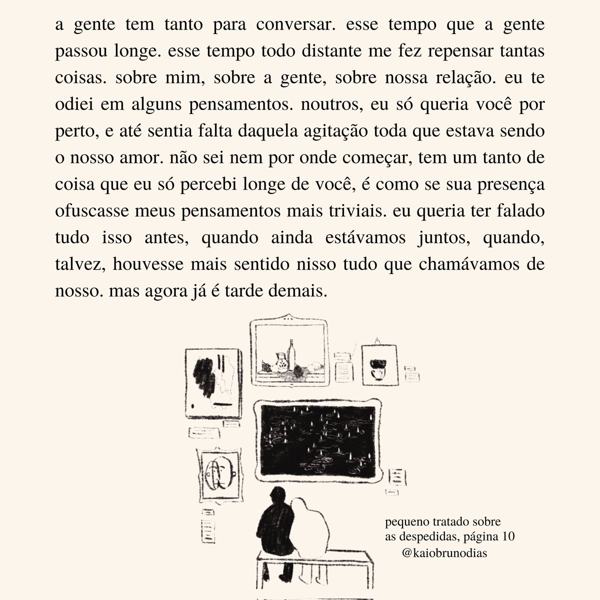 a gente tem tanto para conversar