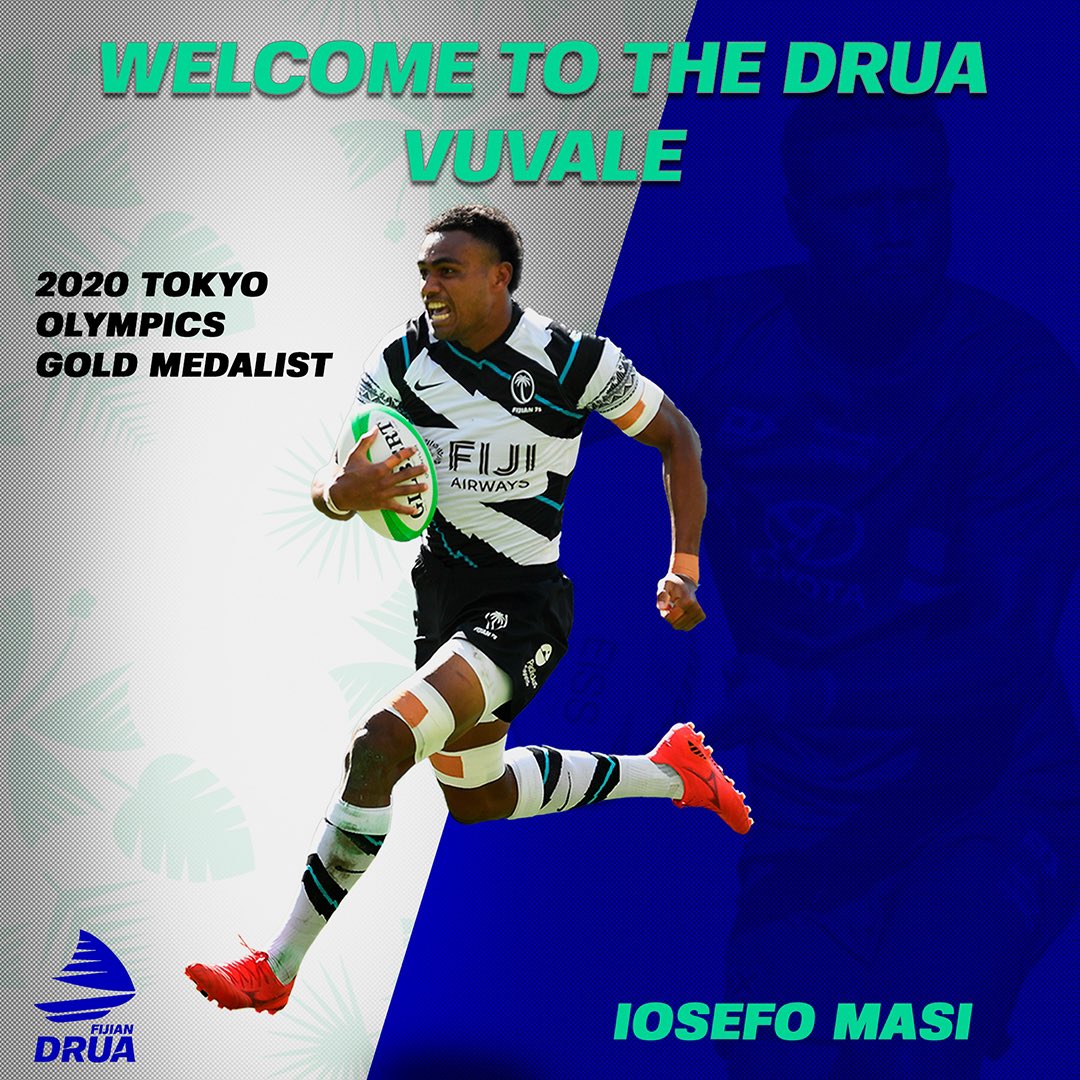 Fijian_Drua's tweet image. Its official‼️
Mesake Doge and Iosefo Masi are headed for @SuperRugby in 2023! The Flying Fijians Prop &amp;amp; the Tokyo 7s Gold Medalist are joining the Drua journey. 

Read more: bit.ly/3zWkErZ

#TosoDrua