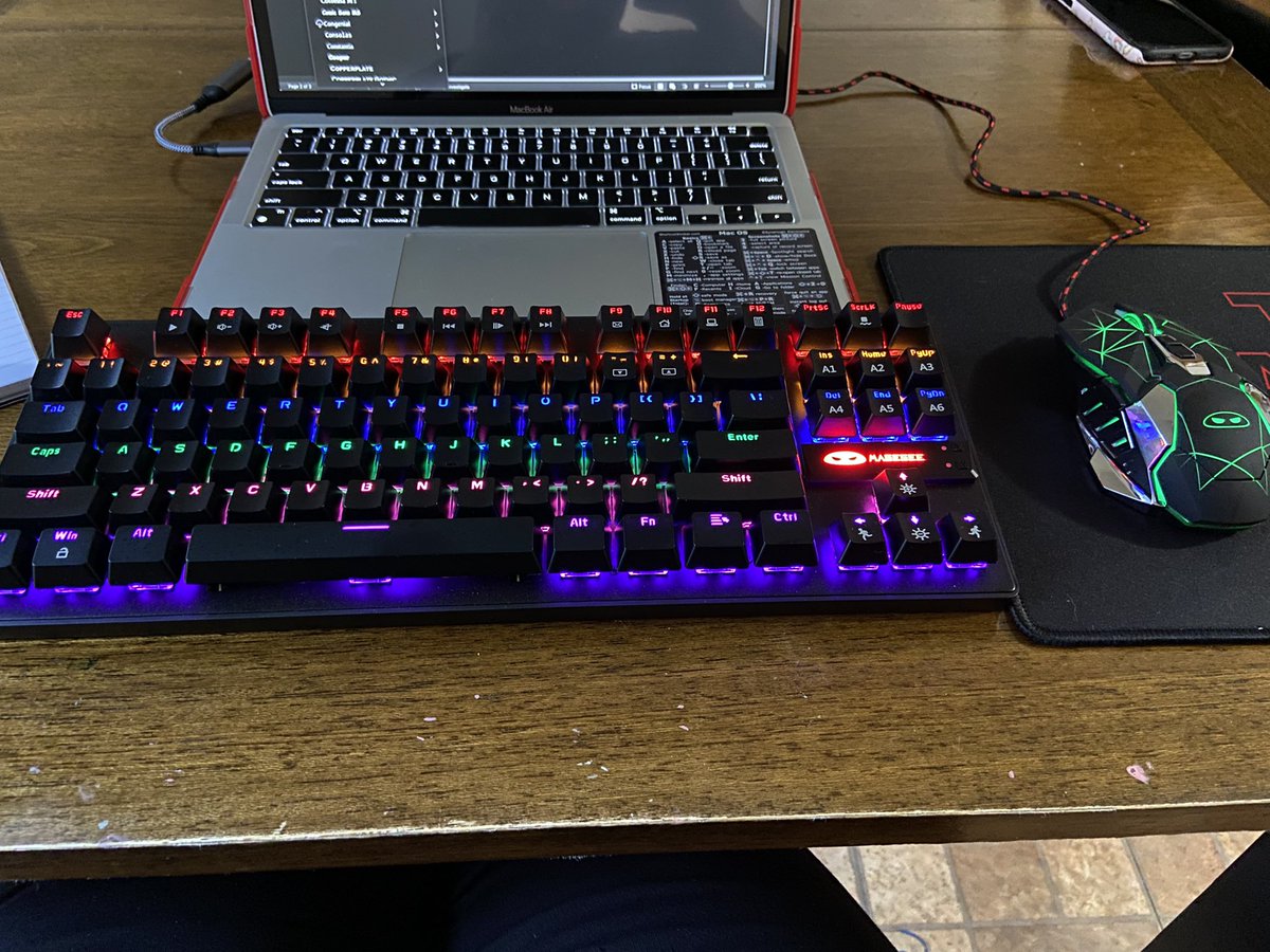 renatolfriday's tweet photo. New toy for my MacBook. What can I say, I love the sound of mechanical keyboards 😍. #MyASMR https://t.co/IKnAvDwupc