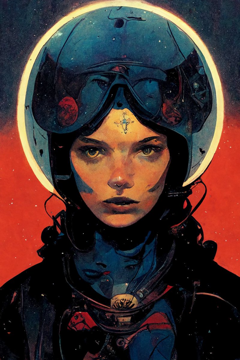 pascalblanche's tweet photo. Retro space explorers portraits #AiArtwork #MidjourneyAI #digitalart https://t.co/7J7QwVFGYU