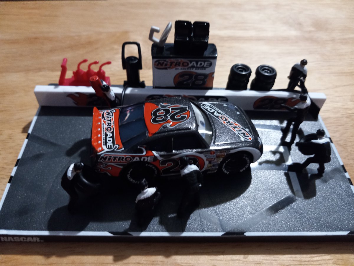 BrandonWNichols's tweet photo. The latest from my Pit Row Series. Alan Axler driving the Nitroade 28. #Pixar #Cars #NASCAR #ModelMaking #Miniature #PitRow @danthepixarfan https://t.co/2WJtRulWEY
