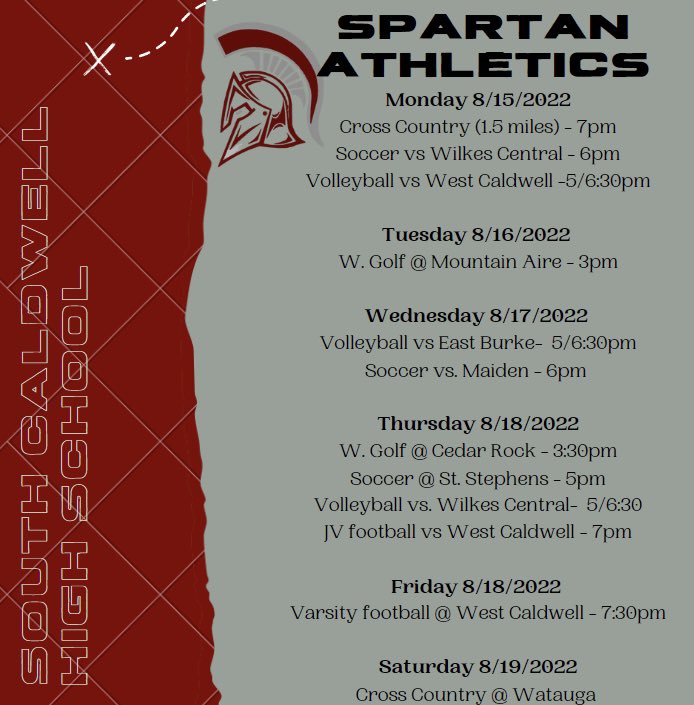 Big week in Spartan Country as fall sports begin!

#Together