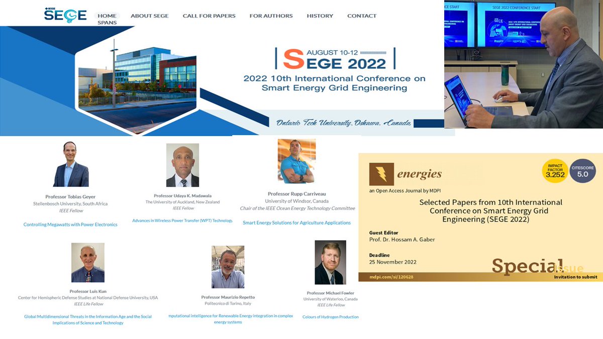 The successful completion of IEEE Smart Energy Grid Engineering (SEGE) Aug-2022 left attendees with great knowledge and experience, see you next year in person: ieee-sege.com, <a href="/OT_VPResearch/">Ontario Tech Research</a>