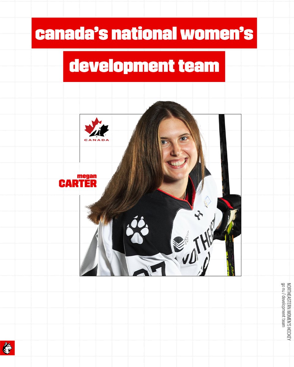 She's pretty good, eh? 🇨🇦

Megan Carter has been named to <a href="/HockeyCanada/">Hockey Canada</a>'s National Women's Development Team! 

📰: bit.ly/3dxQDHq

#HowlinHuskies