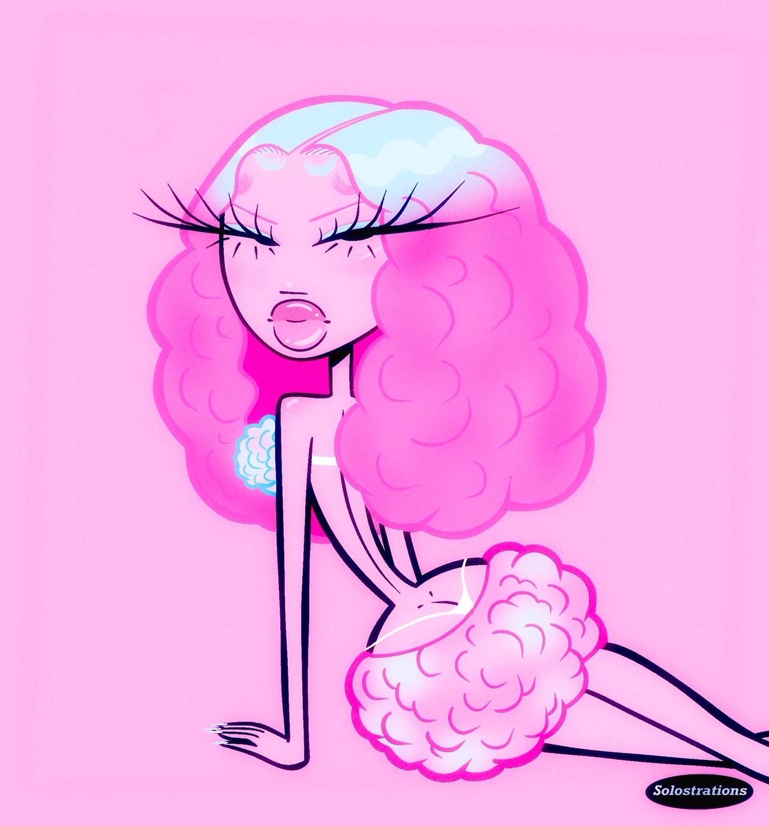 solostrations's tweet photo. Cotton Candy as a ✨Baddie✨ #art #solostrations https://t.co/FcXuvMtgBm
