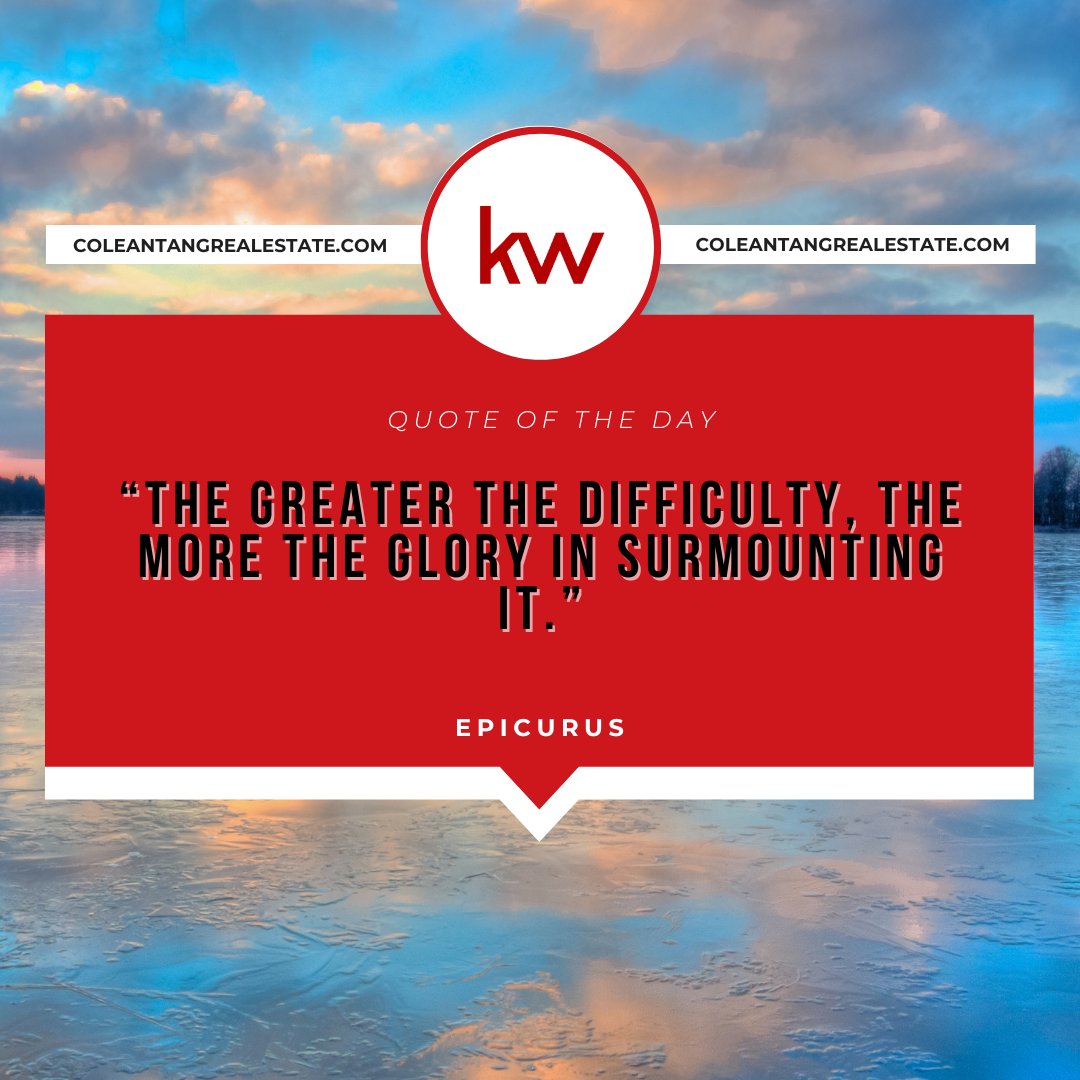 TangColean's tweet photo. We would never learn if we never faced challenges! Your hardships can teach you some essential lessons to help you grow and achieve your goals in life.

#KWColeanTang #realestate #lifelessons https://t.co/dU89DkxaLE