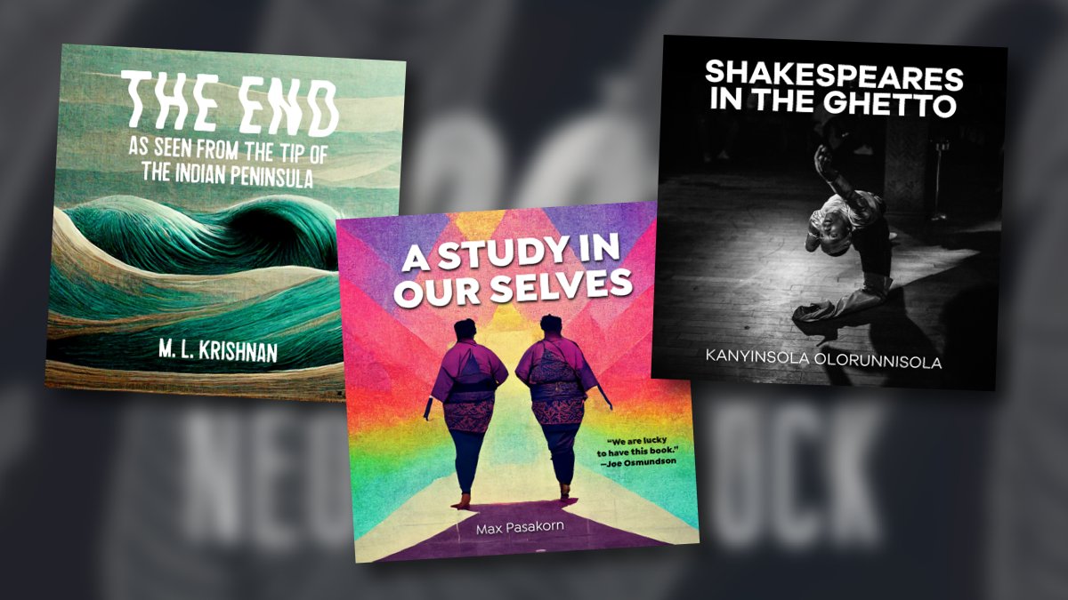 Neon Hemlock Press (@neonhemlock) on Twitter photo Pre-order the winners of the 2022 <a href="/OutWriteDC/">OutWrite DC LGBTQ Literary Festival</a> Chapbook Comp.
A STUDY IN OURSELVES by <a href="/62purcenthomo/">max pasakorn แม็ก ภาสกร 🦄</a> 
THE END AS SEEN FROM THE TIP OF THE INDIAN PENINSULA by <a href="/emelkrishnan/">M. L.</a> 
SHAKESPEARES IN THE GHETTO by <a href="/kanyeeeen/">KÁNYIN</a> 
neonhemlock.com/books/outwrite… Pre-order the winners of the 2022 <a href="/OutWriteDC/">OutWrite DC LGBTQ Literary Festival</a> Chapbook Comp.
A STUDY IN OURSELVES by <a href="/62purcenthomo/">max pasakorn แม็ก ภาสกร 🦄</a> 
THE END AS SEEN FROM THE TIP OF THE INDIAN PENINSULA by <a href="/emelkrishnan/">M. L.</a> 
SHAKESPEARES IN THE GHETTO by <a href="/kanyeeeen/">KÁNYIN</a> 
neonhemlock.com/books/outwrite…