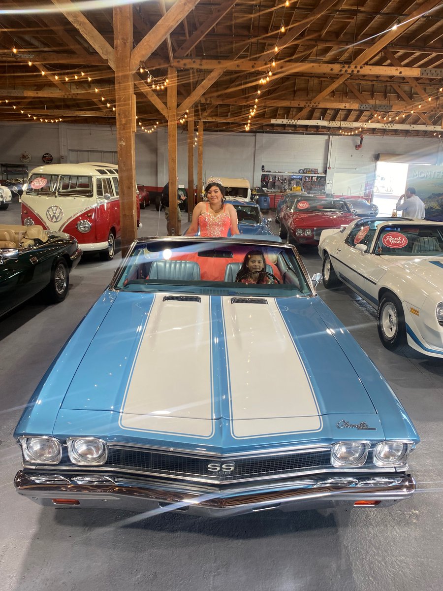MTVRentals's tweet photo. Congratulations to Flor Perez on celebrating her quinceañera today. Thanks for sharing your special day with us!

#chevy #chevelle #convertible #bigblock #Quince #Quinceanera #classiccarrental #rentalcar #monterey #montereycarweek #carweek #15thbirthday https://t.co/QQjNZw3yhq