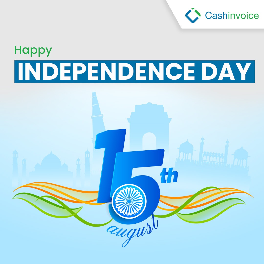 CashinvoiceI's tweet image. Celebrating freedom. Celebrating us. 

Cashinvoice wishes you all a very Happy Independence Day! 

#Cashinvoice #IndependenceDay #AzaadiKaAmritMahotsav