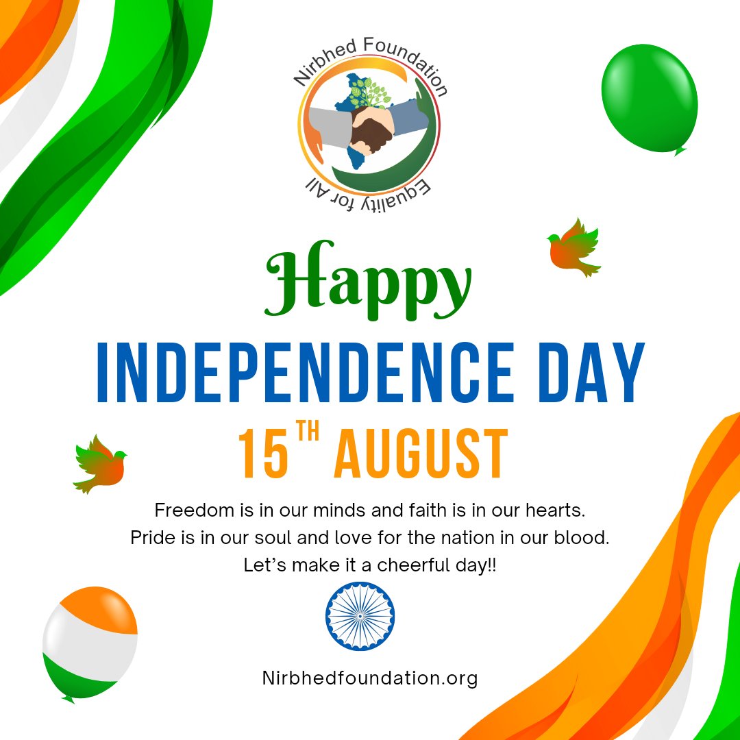 Wish you all a very HAPPY INDEPENDENCE DAY...
ना जियो धर्म के नाम पर
ना मरो धर्म के नाम पर
इंसानियत ही है धर्म वतन का
बस जियो वतन के नाम पर
#IndependenceDay2022 #IndependenceDay