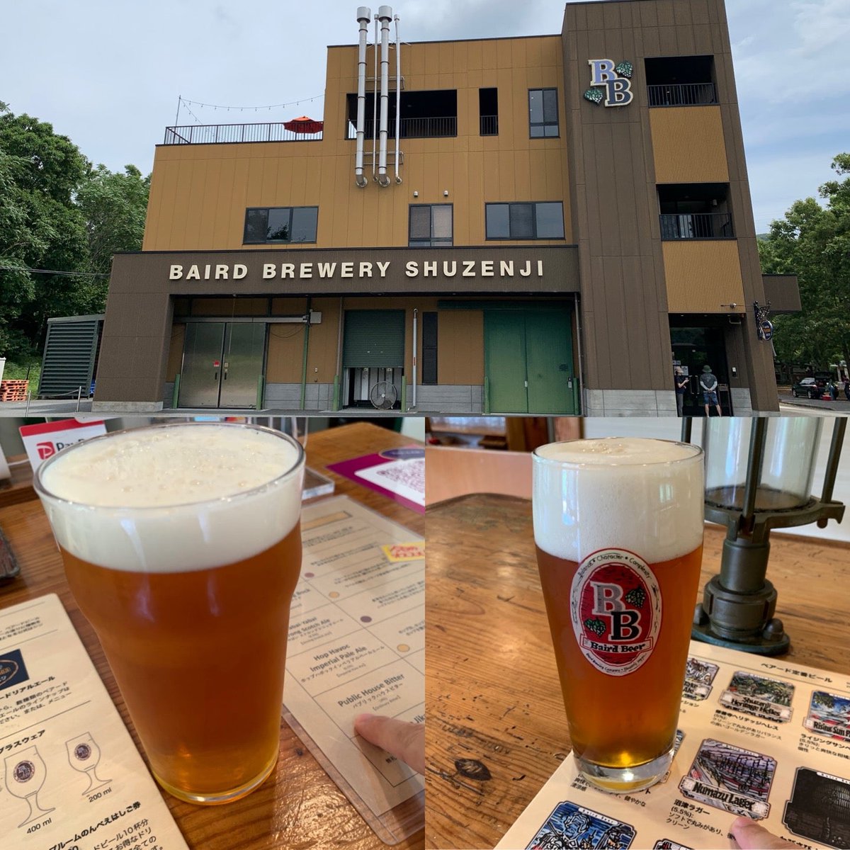 cpacisaconj's tweet photo. #CraftBeer #クラフトビール #ビール #beer #静岡 #ベアードビール #BairdBeer #季節限定 #パブリックハウスビター #PublicHouseBitter 定番 #沼津ラガー #NumazuLager - 製造本拠地で #昼ビール 堪能。 (@ Baird Brewery Gardens Shuzenji in Izu, Shizuoka-ken) https://t.co/tD1IqQaTwg https://t.co/EmRFlwdvnO