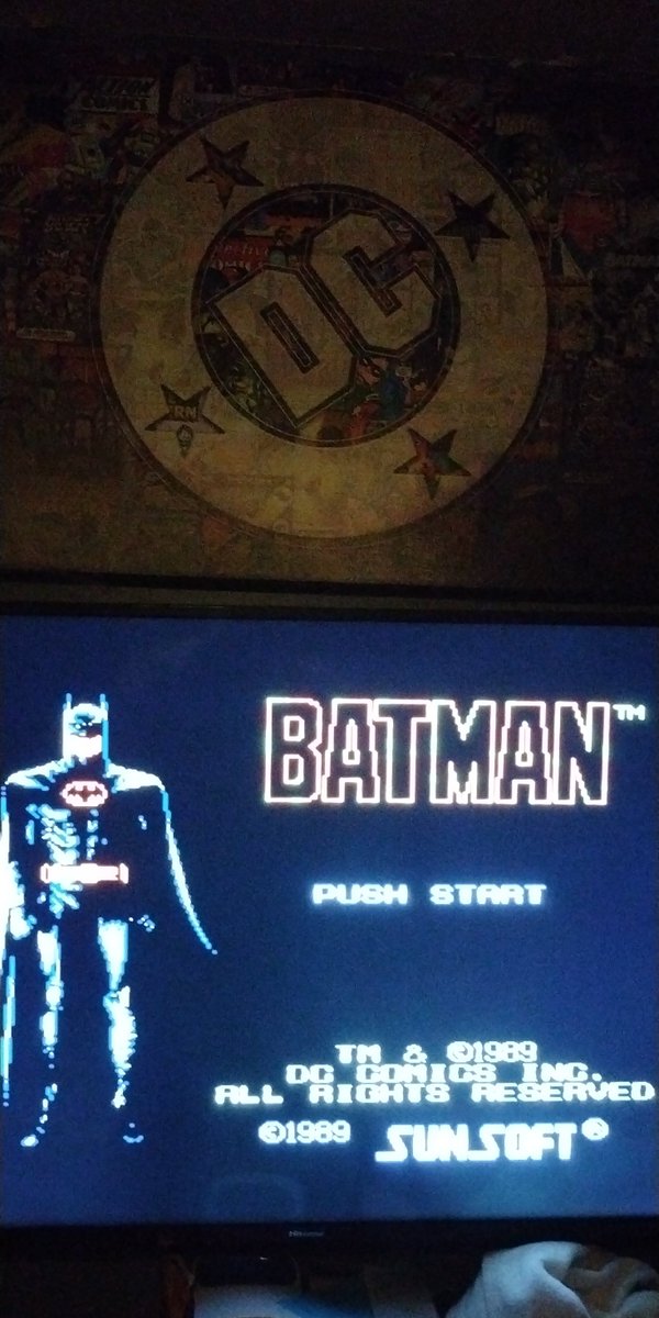 PawnzoneG's tweet photo. Retro game of the night. #Batmannes #Batman #nes #nintendo #RETROGAMING #retrogames #retrolife https://t.co/N0bLaIw2L0