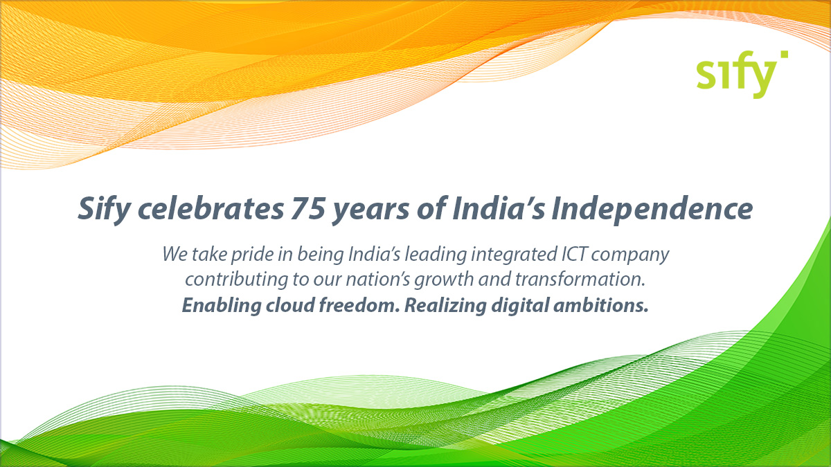 sifytech's tweet photo. Sify Technologies wishes you all a very Happy 75th Independence Day!
@sifytech
#independenceday2022 #azadikaamritmahotsav2022 #cloudfreedom #digitalambitions https://t.co/ndcB9rqdIf
