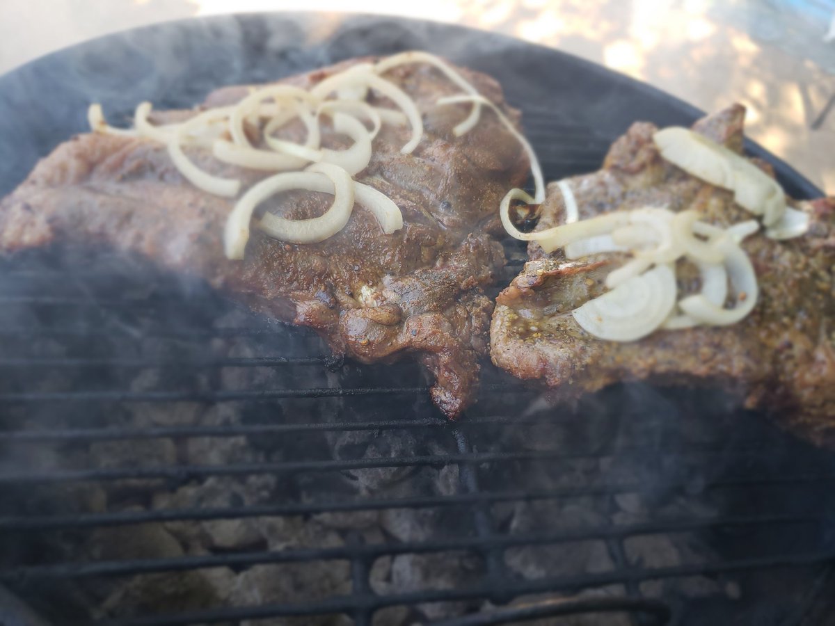First time doing beef ribs on the grill.