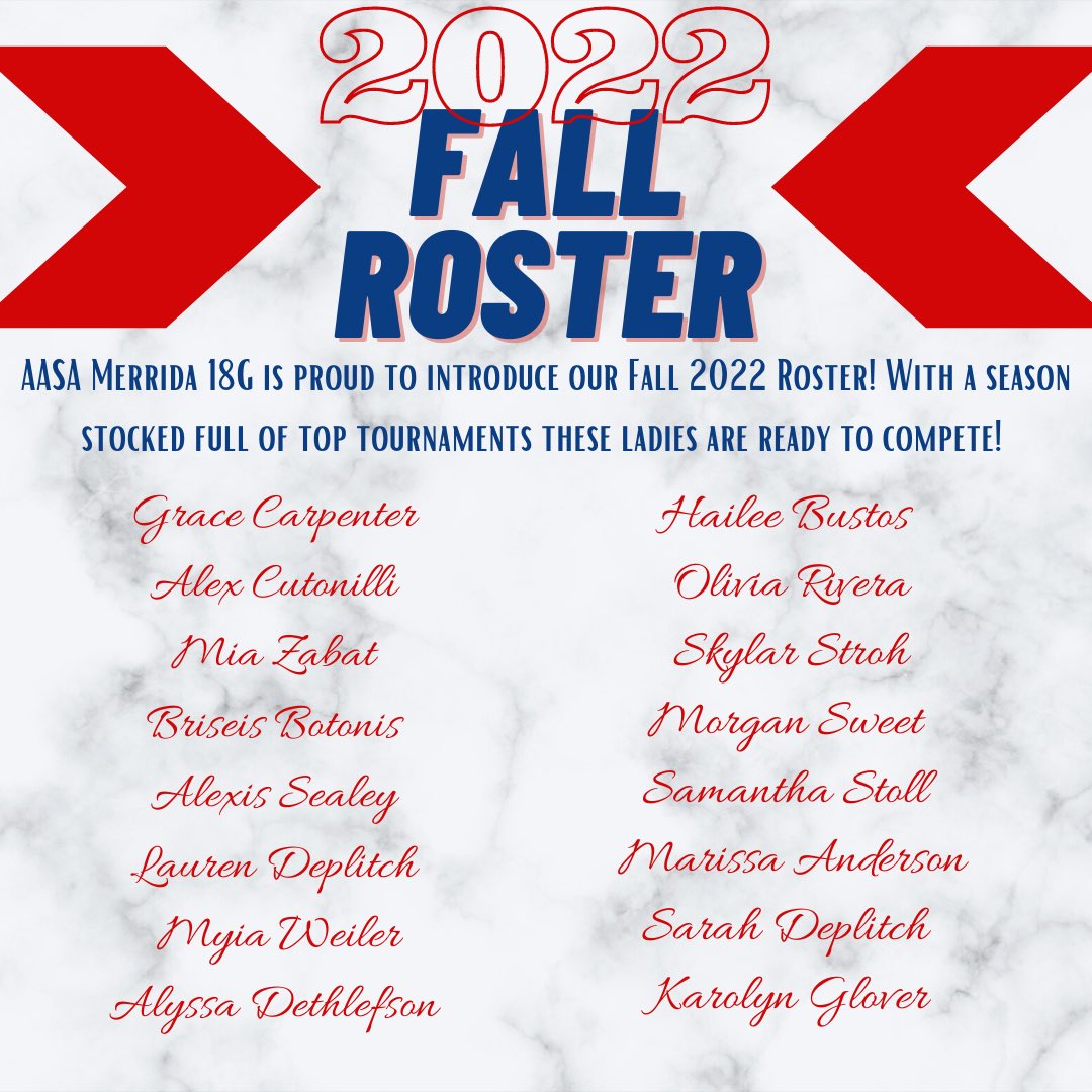 AasaMerrida18G's tweet photo. Introducing our roster! https://t.co/5GfQE1WaF4