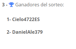 ximito041's tweet photo. Muy buenas, chicos. Gracias a todos por participar.
Los ganadores son: *redoble de tambores*

1⃣ @Cielo4722ES primer premio.
2⃣ @DanielAle379 segundo premio.

Muchas felicidades.
@Cielo4722ES contacte conmigo por MD.
@DanielAle379 contacte con @iFranco_DL por MD. https://t.co/xZ6pu3kkR3