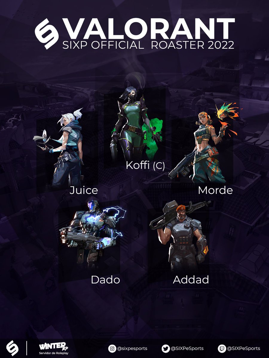 🆕 Roaster of the 1st Valorant Team.