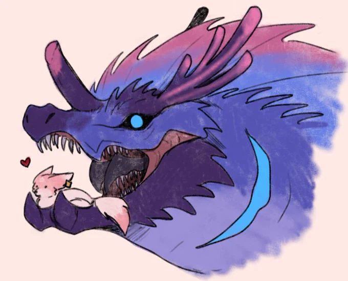 yes I redesigned kokodragon but I'm really happy with it I think this one's gonna stayanyways here's Yae being carried in her mouth like how alligators do 
