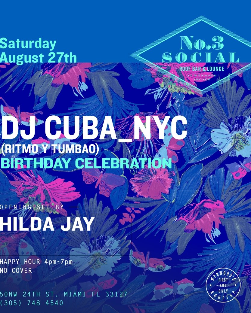 DJCUBANYC's tweet photo. OYE MI GENTE QUE BOLA!!
"MIAMI" ARE YOU READY TO CELEBRATE🎂🥂🍾🔥 https://t.co/eeW0H6ems9