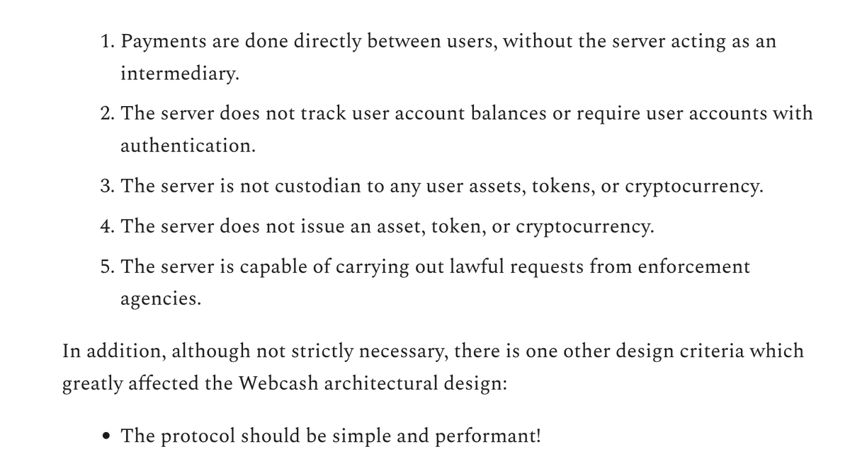 WebCasaApp's tweet photo. "Webcash is a thesis on simplicity and minimalism"

Why Webcash? How is it different? And how does it work?

Great article by @MarkFriedenbach:
https://t.co/InSO6zuoim https://t.co/5xi9idIJCH