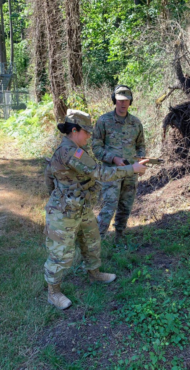 448thB's tweet photo. Members of the 448th Civils Affairs Battalion at the range increasing their proficiency with the SIG Sauer M17 during August 2022 BA. https://t.co/ODlRbVwerY