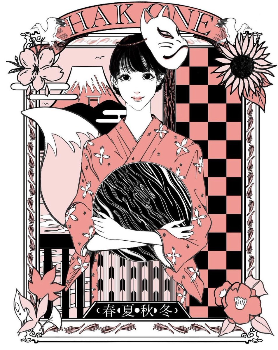 im_camiile_'s tweet photo. 【お仕事】おはようございます！　この度、箱根湯本 食事処「春夏秋冬」様で新たにイラストを描かせて頂きました！
特定の商品をご注文頂くと、4種からランダムでステッカーが貰えるみたいです！めちゃ可愛い出来になりました🥳早くコロナが収束する様に戦ったり、願ったりする女の子達を描きました〜 https://t.co/kWbOY4j9b9