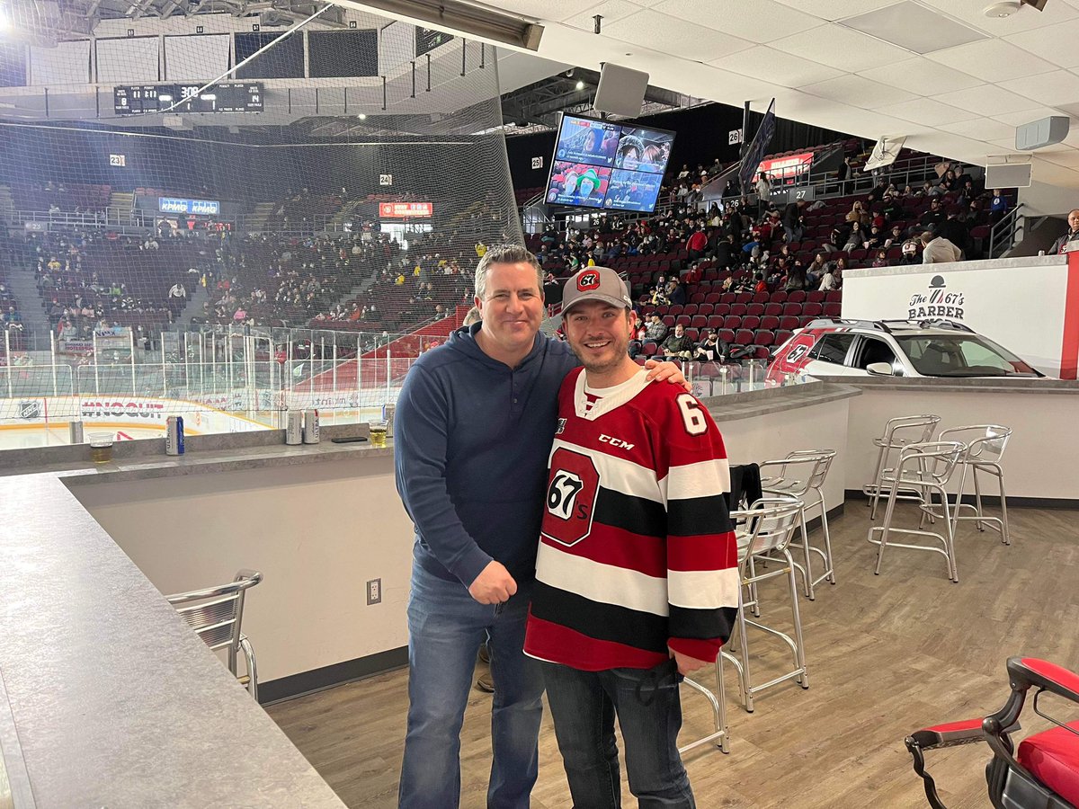meant to post to post this back in March.My dad got to meet OHl legend Mark Matier,After we Met him,my dad told me he felt like a kid again meeting Mark Matier.