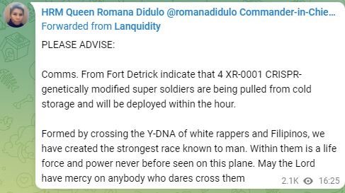 Gemintheruff1's tweet photo. #RomanaDidulo #completelynuts ##ConspiracyTheories #QAnonCult just completely bonkers. #Peterborough this city doesn’t need this ongoing 💩I commend the @psw_police https://t.co/1xaAqF3E6x