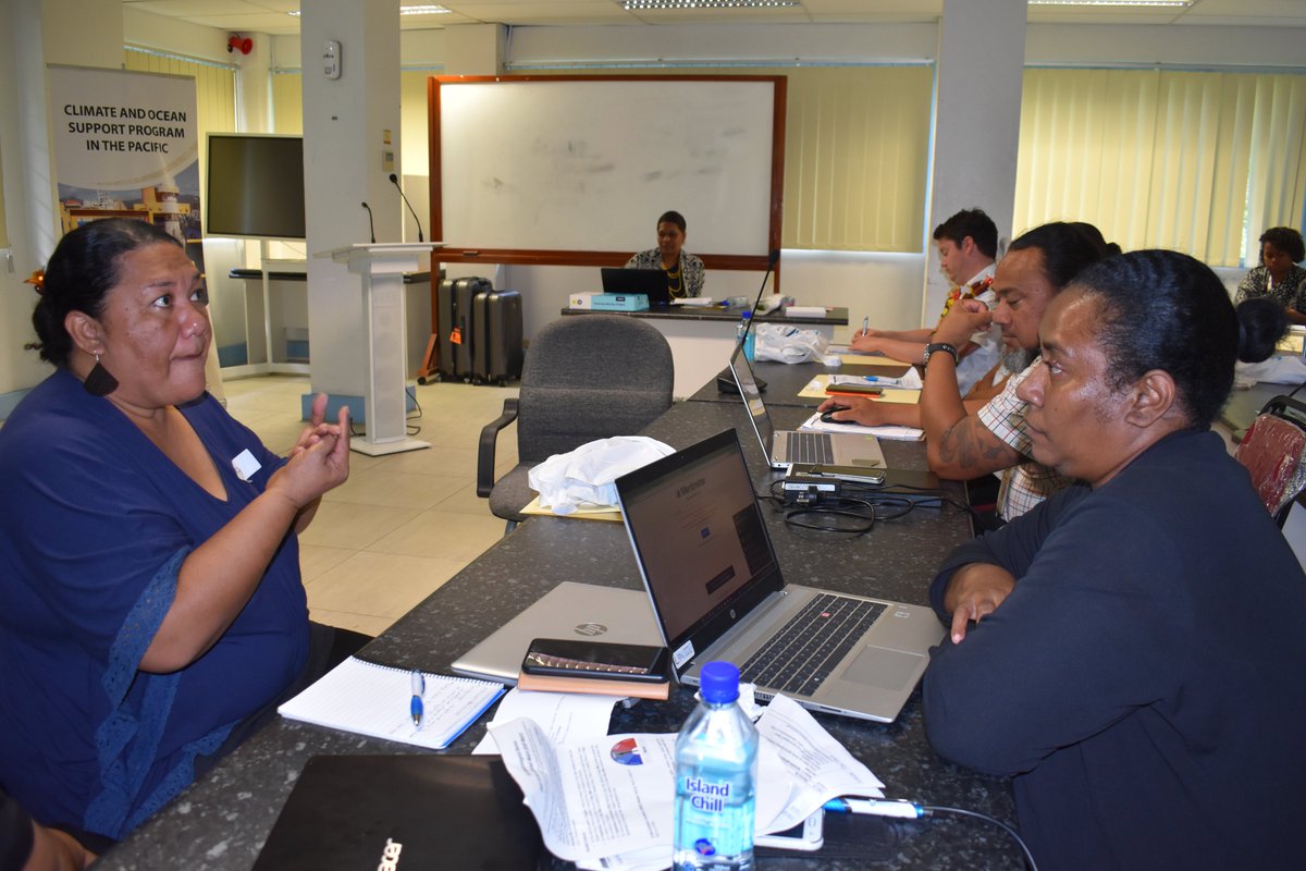FJMETservice's tweet photo. @FJMETservice is currently training key national disaster management stakeholders to understand & correctly interpret seasonal & sub-seasonal scale extreme rainfall & impact information in the #EARWatch bulletin in order to be able to effectively disseminate it to communities. https://t.co/9m4zE7pshq