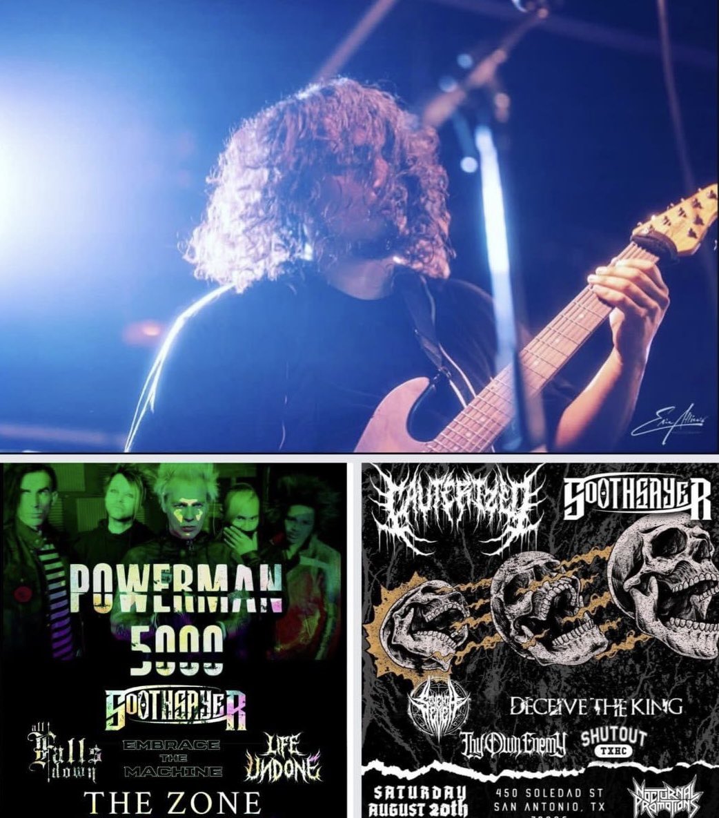 We have a double weekender coming up!

8/19 Abilene, Tx w/ <a href="/therealPM5K/">POWERMAN5000</a> 

8/20 San Antonio, Tx w/ <a href="/CauterizedTx/">CauterizedSanAntonio</a>