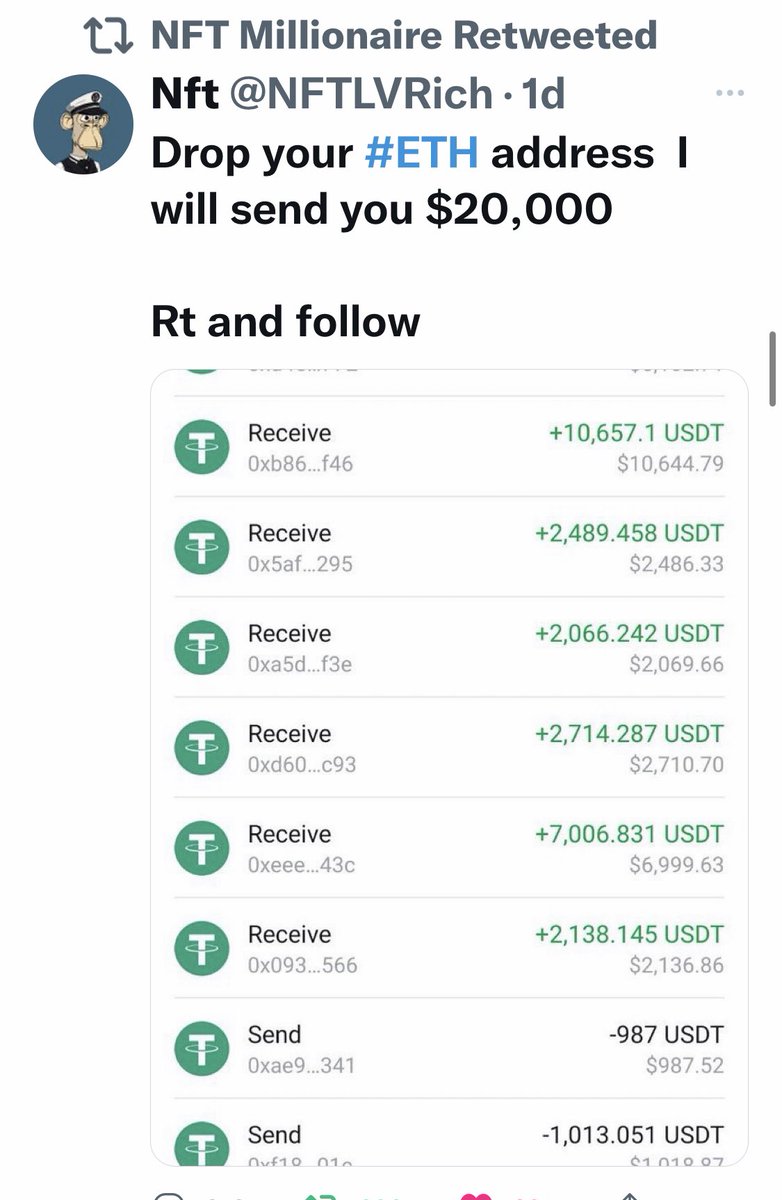 JustHoldBaby's tweet photo. @NFTLVRich @HiNFTGiveaway 0xfa6df560d40c68d82930b629fb61e4e3faebb859 https://t.co/SfwGeN2WBj