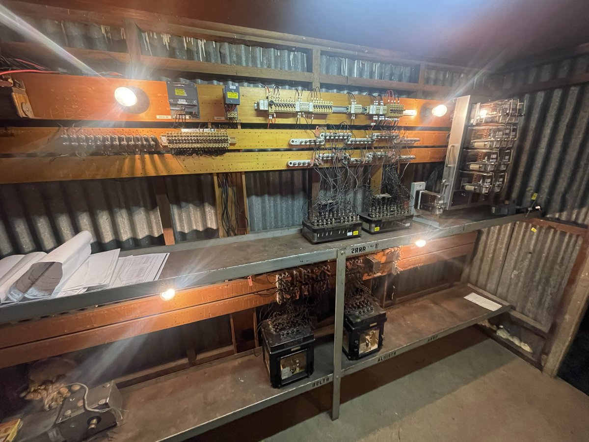 vicsig's tweet photo. This museum looking relay hut at Ferntree Gully, is most likely the oldest relay interlocking still in service in Victoria. While altered a few times in its history, this room dates from early 1957 when the line from Bayswater was duplicated. https://t.co/b07DfIRpFR